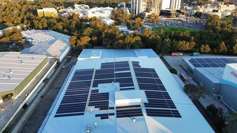 Coca Cola commercial solar project, Northmead, NSW