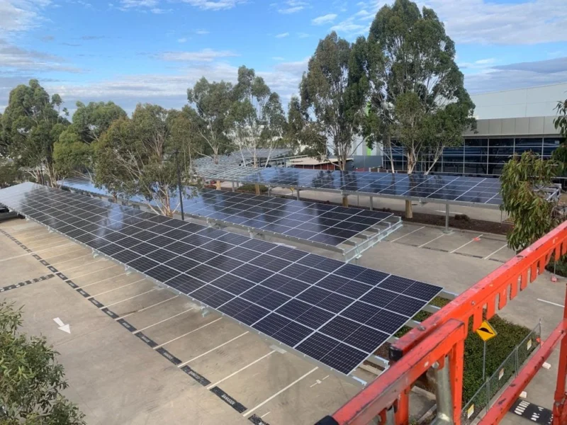 Goodman Carport commercial solar project, Eastern Creek, NSW