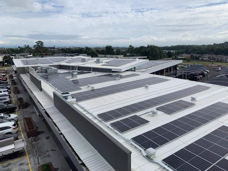 Woolworths commercial solar project, Schofields, Kellyville West, Katoomba, Fairfield Heights